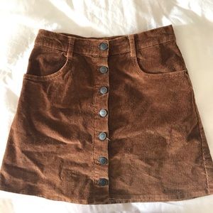 corduroy brandy skirt